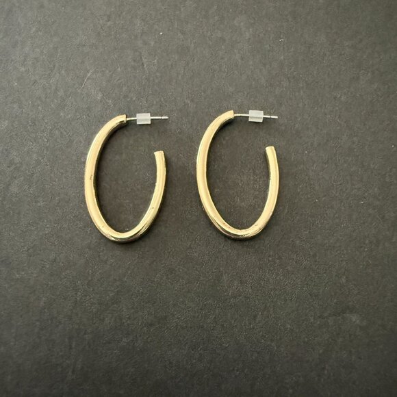 NOC Steve Madden Gold-Tone Geometric Hoop Earrings Set Of 3 Modern Stylish - Picture 7 of 9